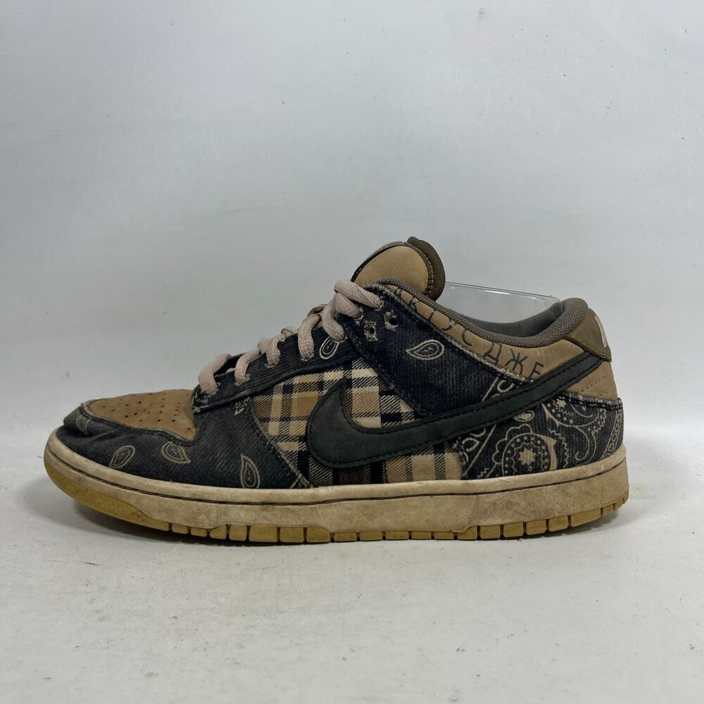 Nike SB Dunk Low Travis Scott Mens 9 Suede Cactus Jack CT5053-001 Sneaker Black - Picture 5 of 16